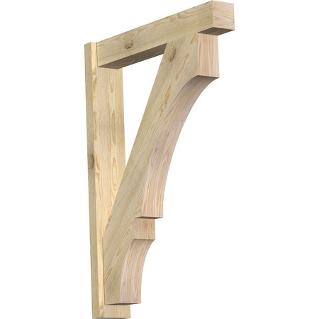 Ekena Millwork Balboa Block Rough Sawn Outlooker, Douglas Fir, 6"W x 32"D x 44"H OUT06X32X44BOA05RDF